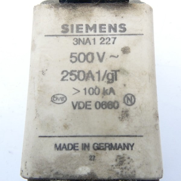 SIEMENS 3NA1227 500V 250A NSNP