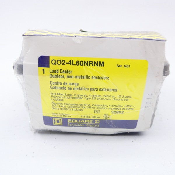 SQUARE D QO2-4L60NRNM SER. G01 240VAC 60A NSMP