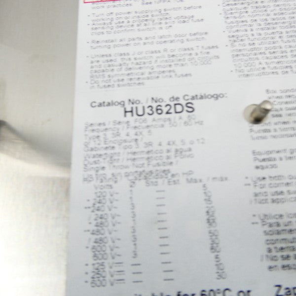 SQUARE D HU362DS SER. F06 NSNP