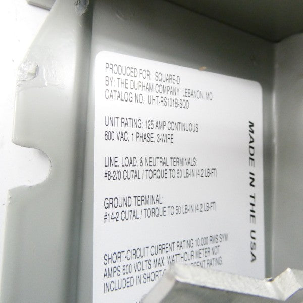 SQUARE D UHT-RS101B-SQD 600V 125A NSNP