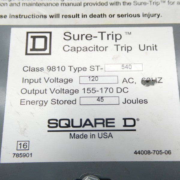 SQUARE D ST-540 120VAC NSNP