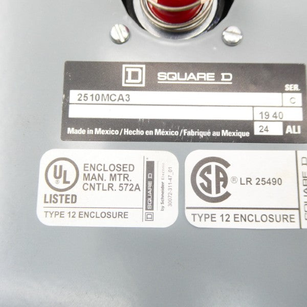 SQUARE D 2510MCA3 SER. C NSNP