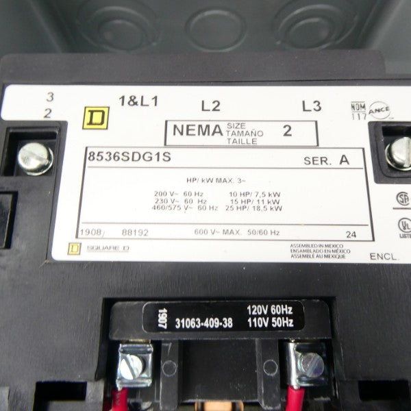 SQUARE D 8536SDG1V02S SER. A 600V NSNP