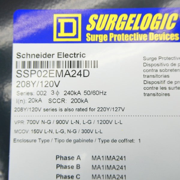 SQUARE D SSP02EMA24D SER. 002 120V NSNP