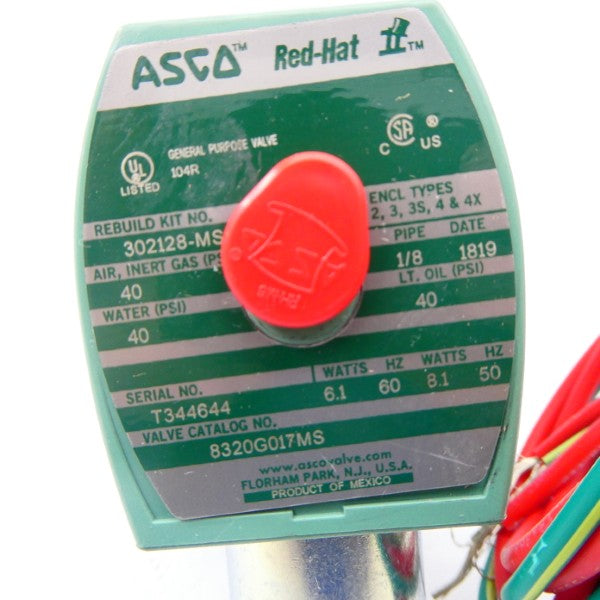ASCO 8320G017MS 120V 40PSI 1/8" NSMP