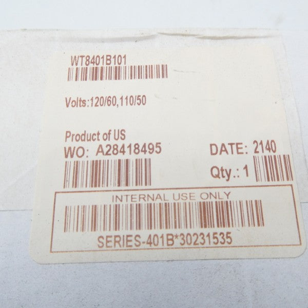 ASCO WT8401B101 110/120V NSFS