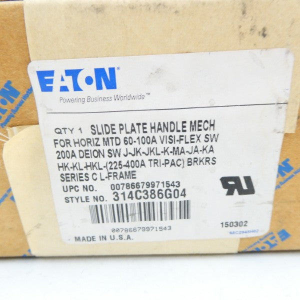 EATON 314C386G04 60-100A NSFS