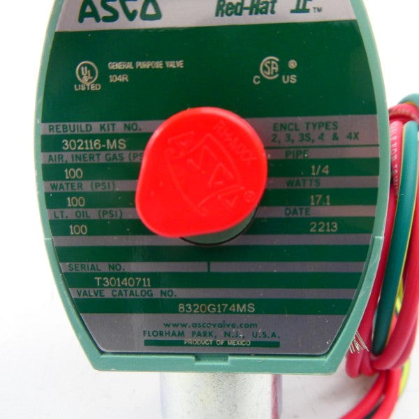ASCO 8320G174MS 110/120V 100PSI 1/4" NSMP