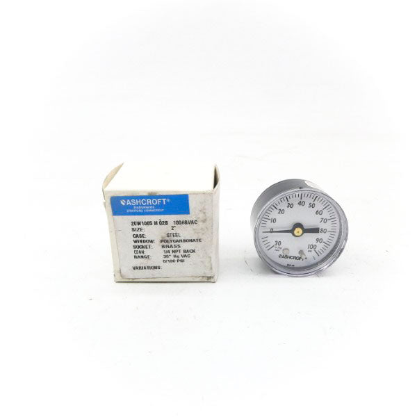 ASHCROFT 20W1005H02B100#&VAC 100PSI 2" NSMP