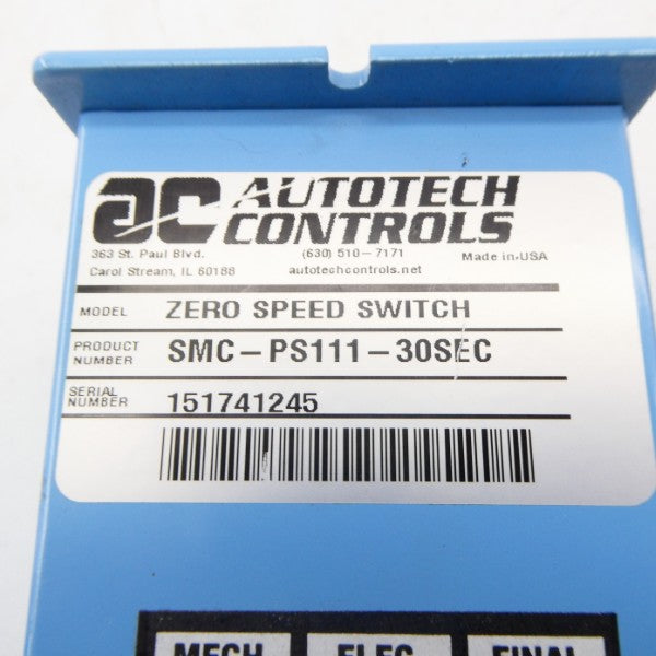 AUTOTECH CONTROLS SMC-PS111-30SEC NSNP