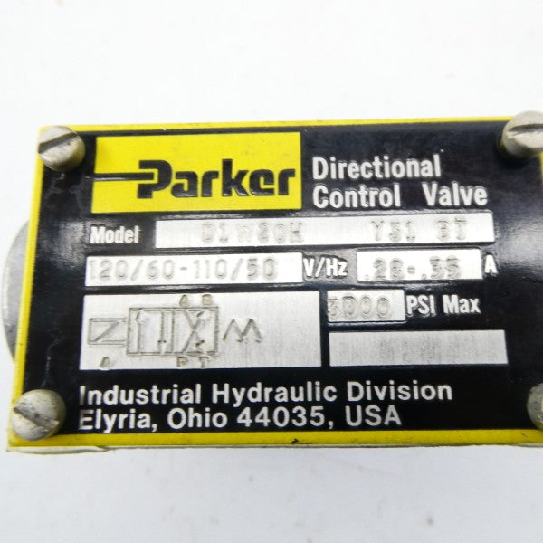 PARKER D1W20HY31BT 110/120V 0.28-0.35A 3000PSI NSMP