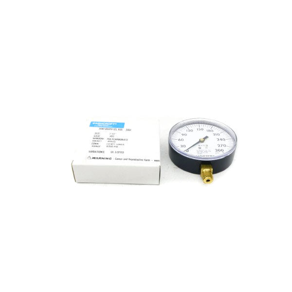 ASHCROFT 35W1005P02LXUL300# 300PSI 3-1/2" NSMP