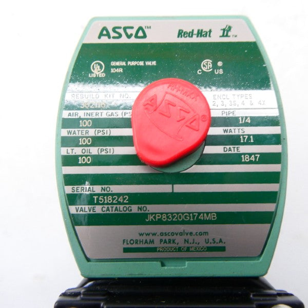ASCO JKP8320G174MB 120V 100PSI 1/4" NSMP