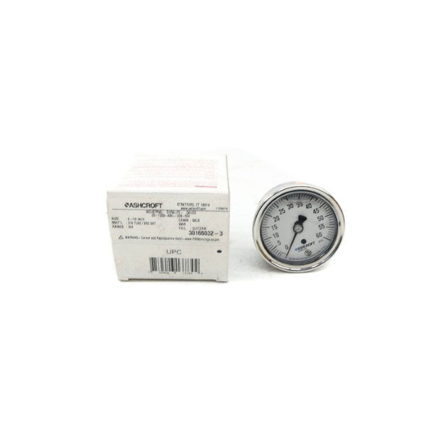 ASHCROFT 25-1009-AWL-02B-60# 60PSI 2-1/2" NSMP