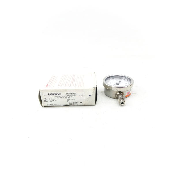 ASHCROFT 25-1009-SW-02L-100# 100PSI 2-1/2" NSMP