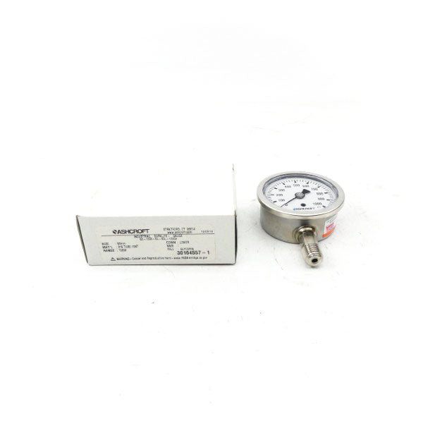 ASHCROFT 63-1008-SL-02L-1000# 1000PSI 63MM NSMP