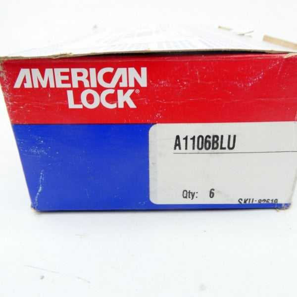 AMERICAN LOCK A1106BLU (PKG OF 6) NSMP