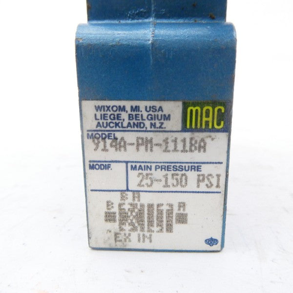MAC 914A-PM-111BA 110/120V 25-150PSI NSNP