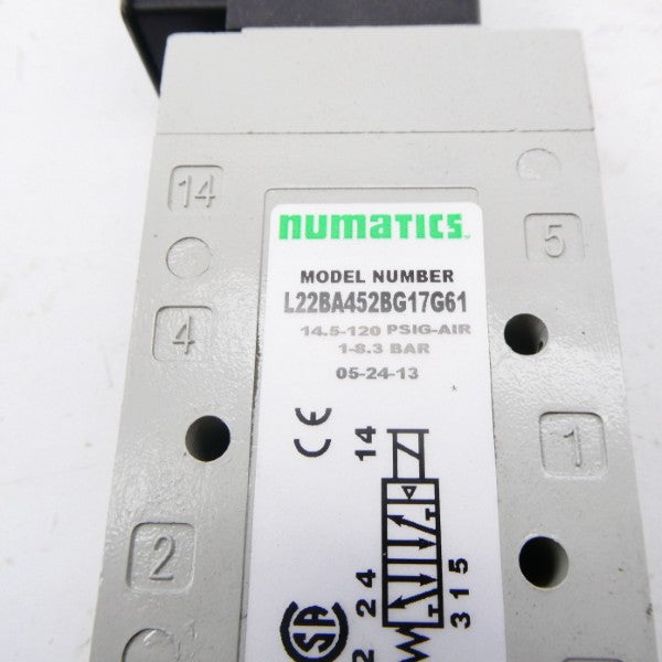 NUMATICS L22BA452BG17G61 14.5-120PSI NSNP