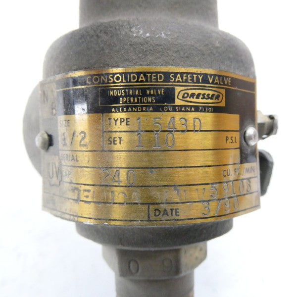 DRESSER 1543D 110PSI 1/2" NSNP