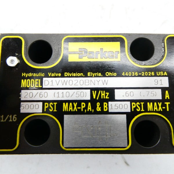 PARKER D1VW020BNYW-91 110/120V 5000PSI NSMP