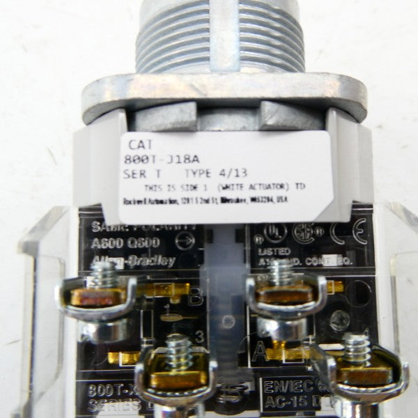 ALLEN BRADLEY 800T-J18A SER. T (AS PICTURED) (WH) NSMP