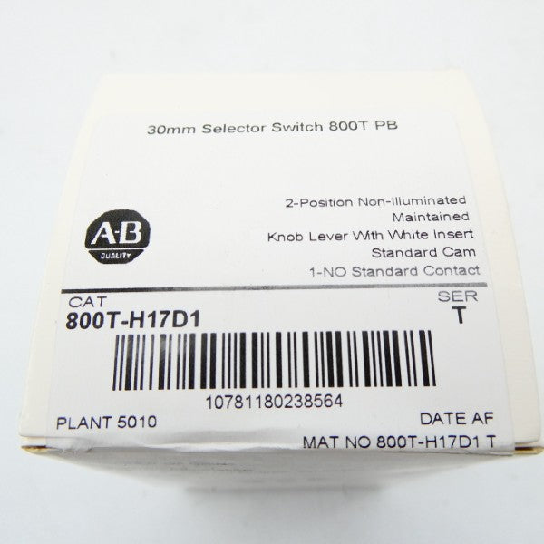 ALLEN BRADLEY 800T-H17D1 SER. T (WH) NSFS