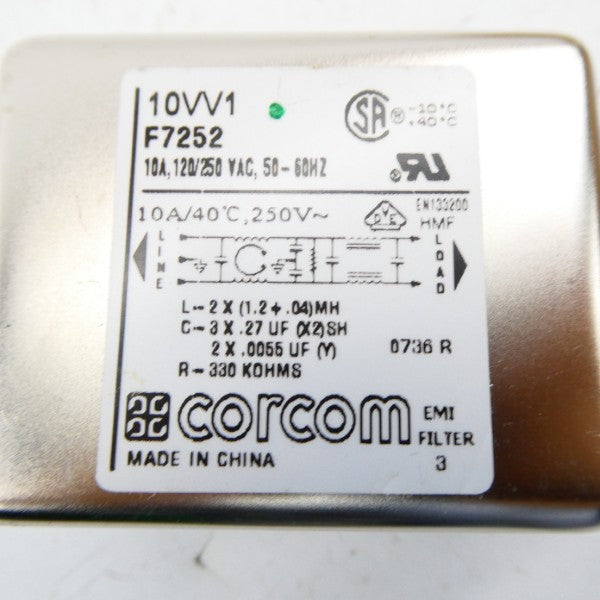 CORCOM 10VV1 F7252 120/250VAC 10A NSNP