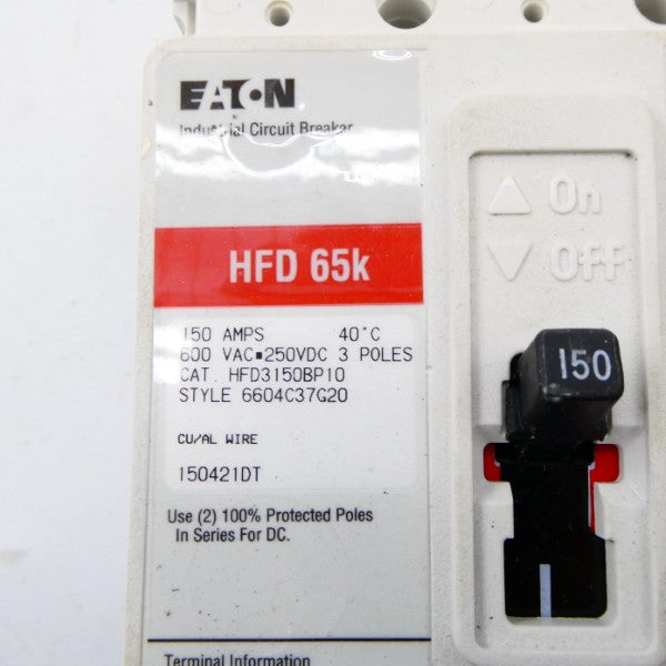 EATON HFD3150BP10 600VAC 150A NSNP