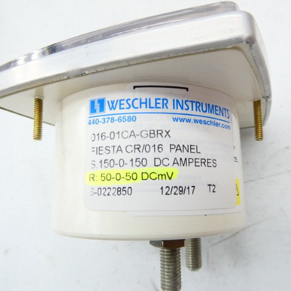WESCHLER INSTRUMENTS 016-01CA-GBRX 150-0-150DCA NSMP