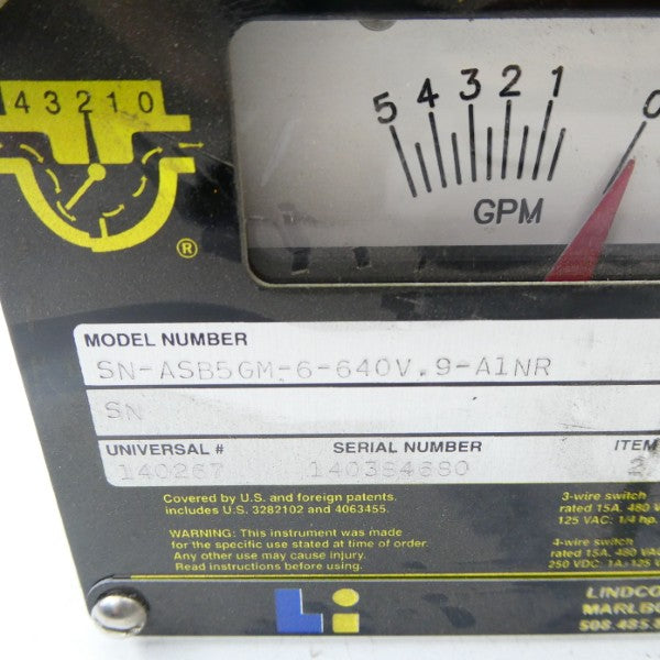 LINDCO SN-ASB5GM-6-640V.9-A1R 480VAC 15A NSNP