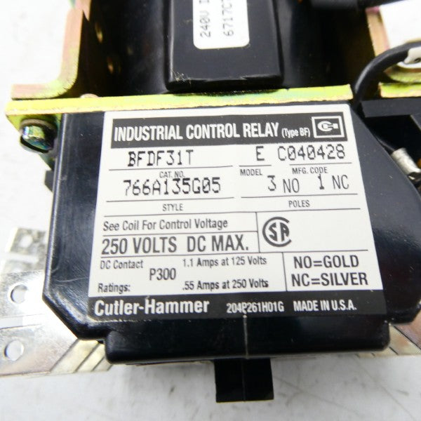 CUTLER HAMMER BFDF31T 766A135G05 240VDC 10A NSMP