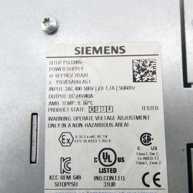 SIEMENS 6EP1437-2BA20 400-500V 1.7-2A NSNP