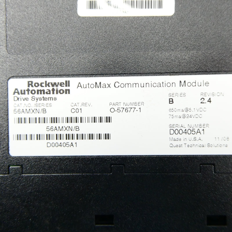 ROCKWELL AUTOMATION 56AMXN O-57677-1 SER. B 24VDC REV. 2.4 NSMP