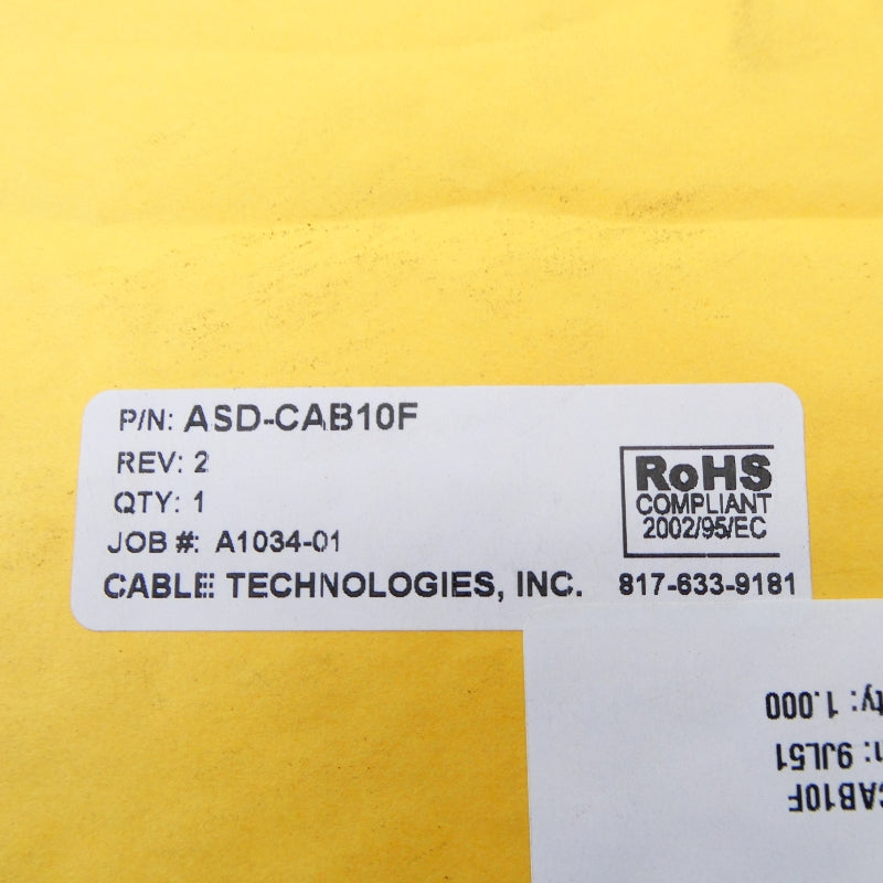 CABLE TECHNOLOGIES ASD-CAB10F NSMP