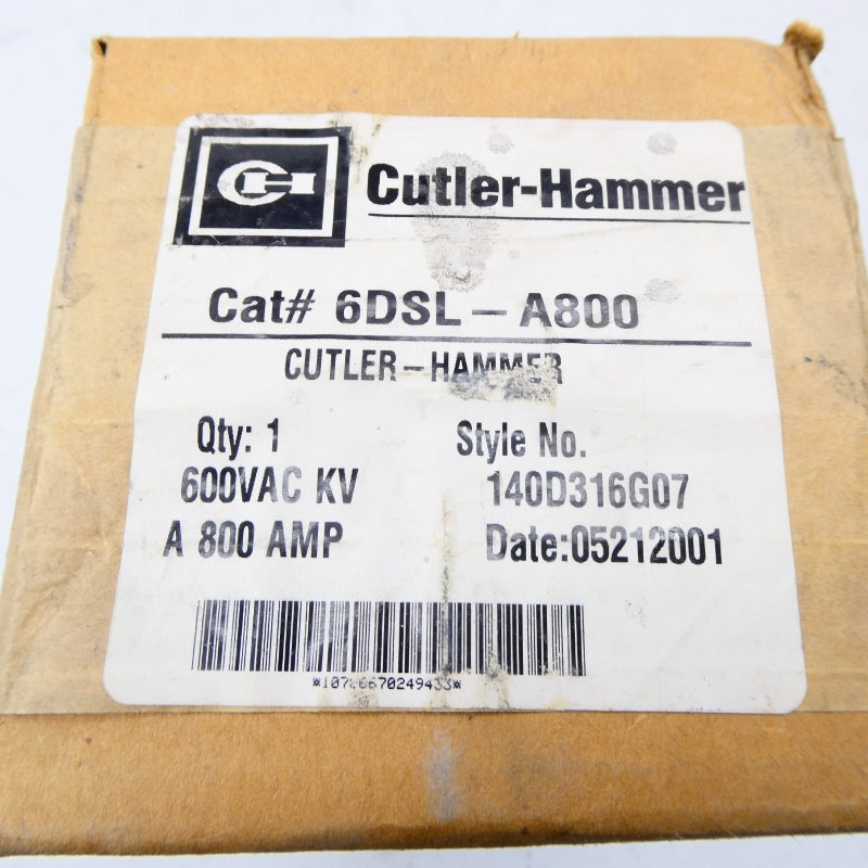 CUTLER HAMMER 6DSL-A800 600VAC 800A NSFS