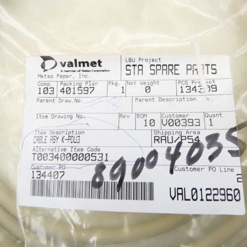 VALMET K-PDU3 T003400000531 NSMP