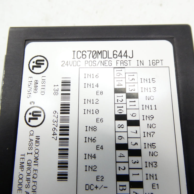 GENERAL ELECTRIC IC670MDL644J 24VDC NSMP