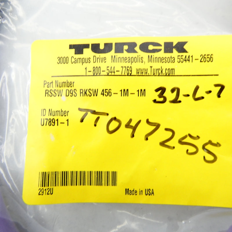 TURCK RSSWD9SRKSW456-1M-1M U7891-1 NSMP