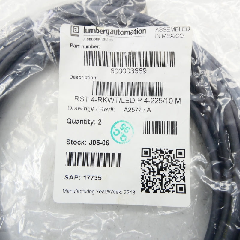 LUMBERG AUTOMATION 600003669 (PKG OF 2) NSMP