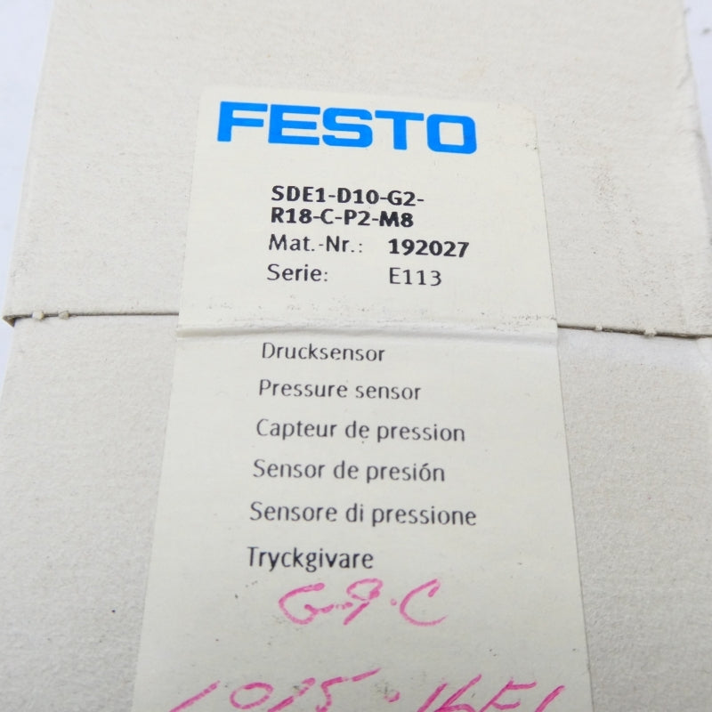 FESTO SDE1-D10-G2-R18-C-P2-M8 192027 NSFS