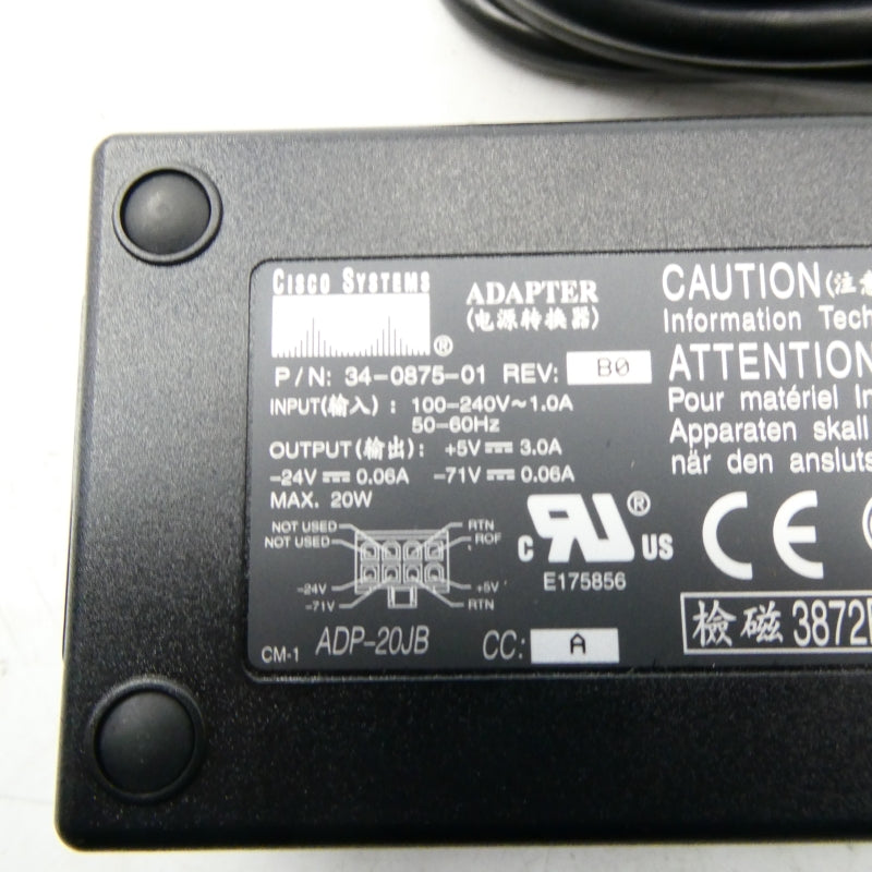 CISCO SYSTEMS 34-0875-01 100-240V 1A REV. B0 NSNP