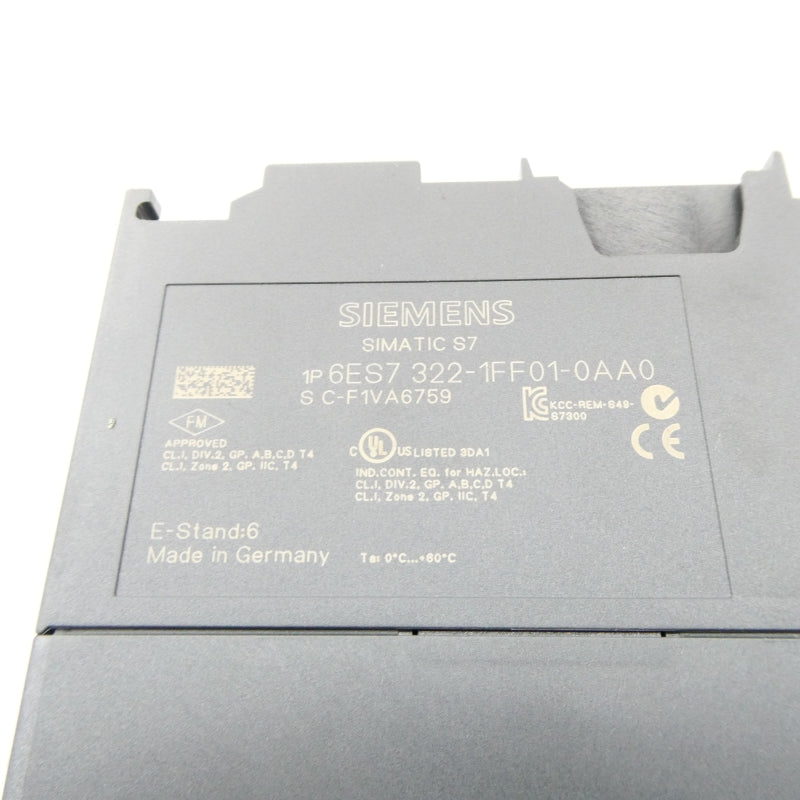 SIEMENS 6ES7322-1FF01-0AA0 120/230VAC 2A NSNP