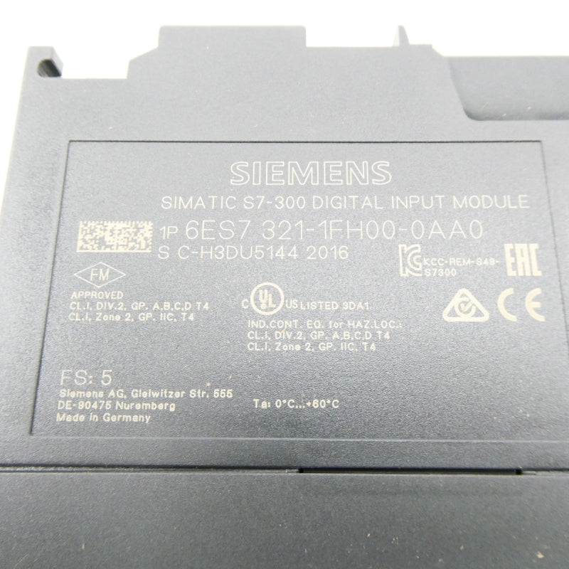 SIEMENS 6ES7321-1FH00-0AA0 NSNP