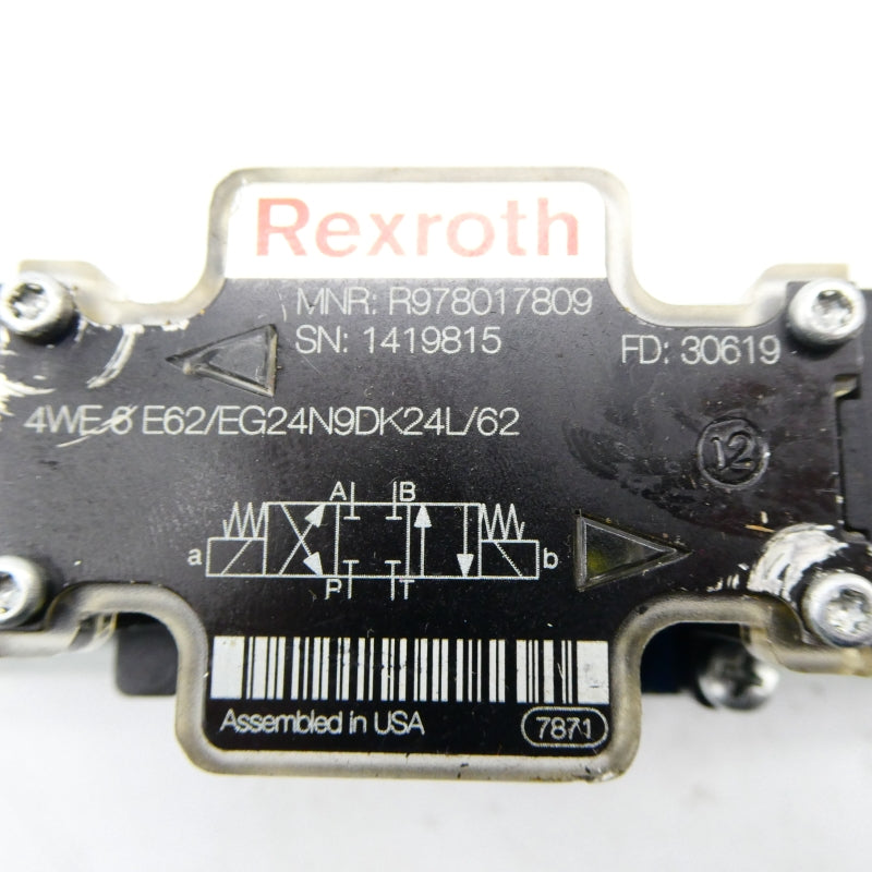 REXROTH 4WE6E62/EG24N9DK24L/62 R978017809 NSNP