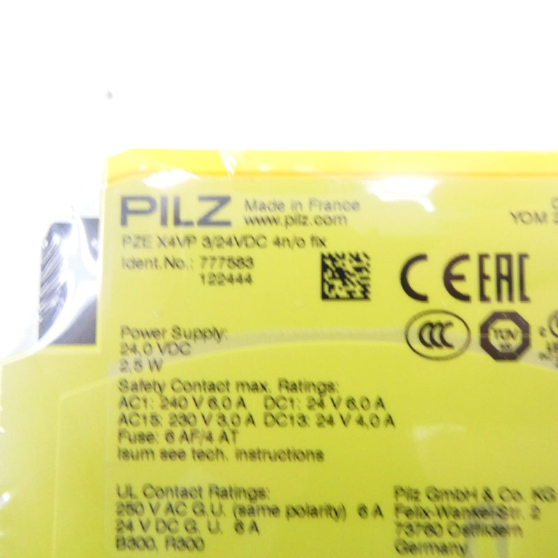 PILZ PZEX4VP3/24VDC4N/OFIX 777533 24VDC NSMP