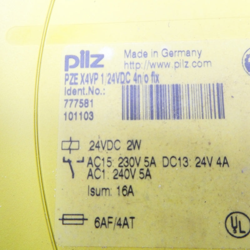 PILZ PZEX4VP1/24VDC4N/OFIX 777581 24VDC NSMP