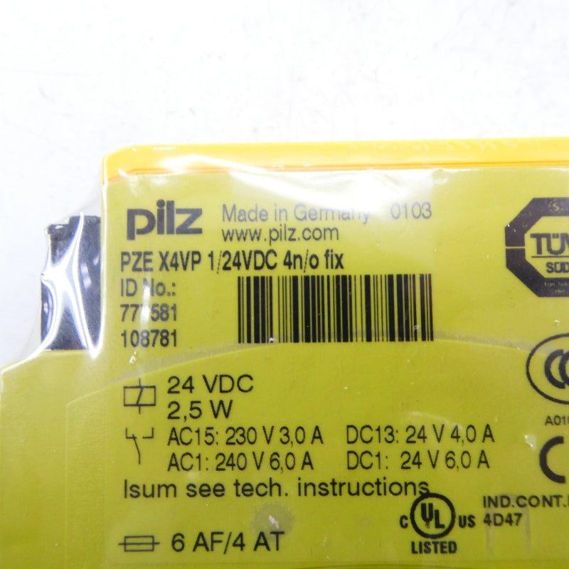 PILZ PZEX4VP1/24VDC4N/OFIX 777581 24VDC NSMP