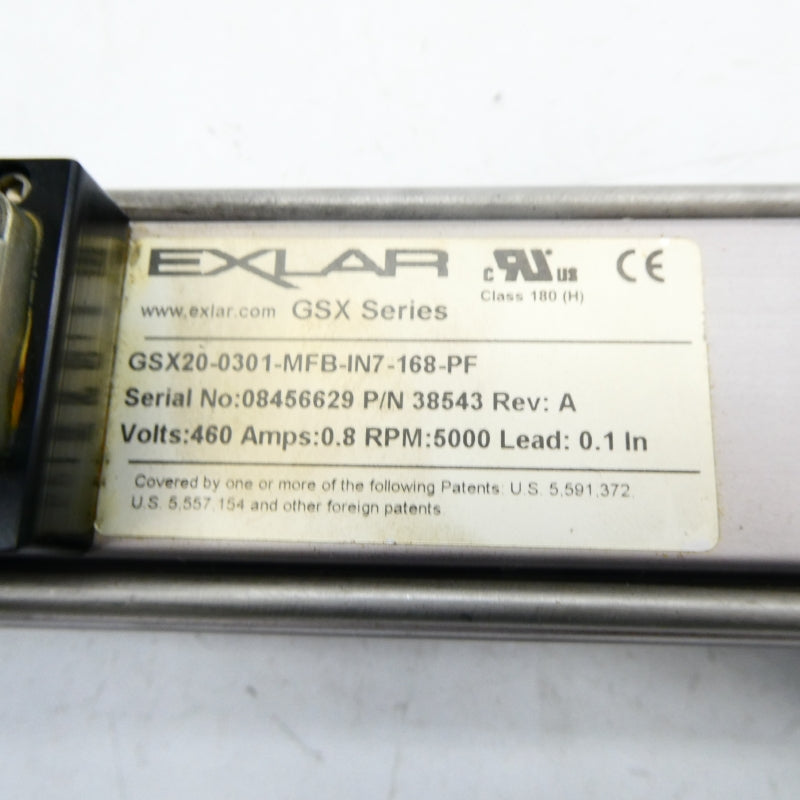 EXLAR GSX20-0301-MFB-IN7-168-PF 38543 460V 0.8A NSNP
