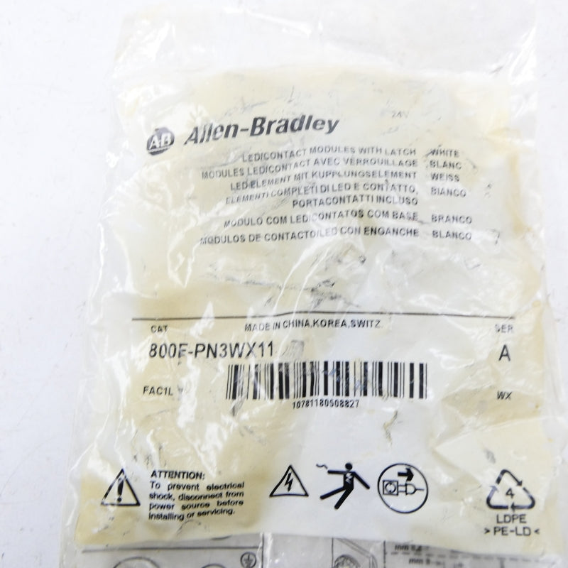ALLEN BRADLEY 800E-PN3W11 SER. A 24V NSMP